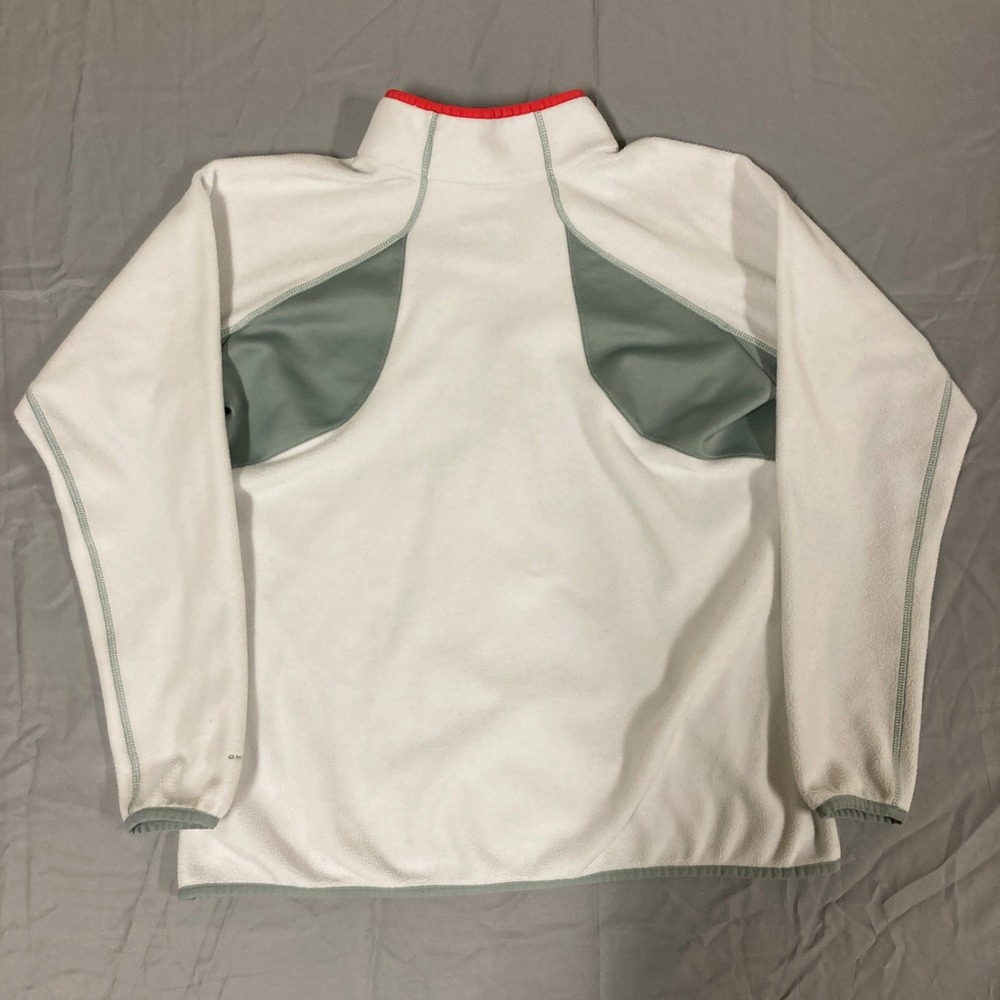 Columbia Omni-Heat Fleece Pullover Quarter Zip White Red XL AL6321‎ - Picture 6 of 14